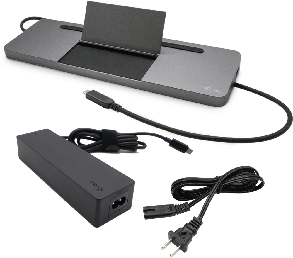 i-tec USB-C Metal 3 Dis play+Charger 100W