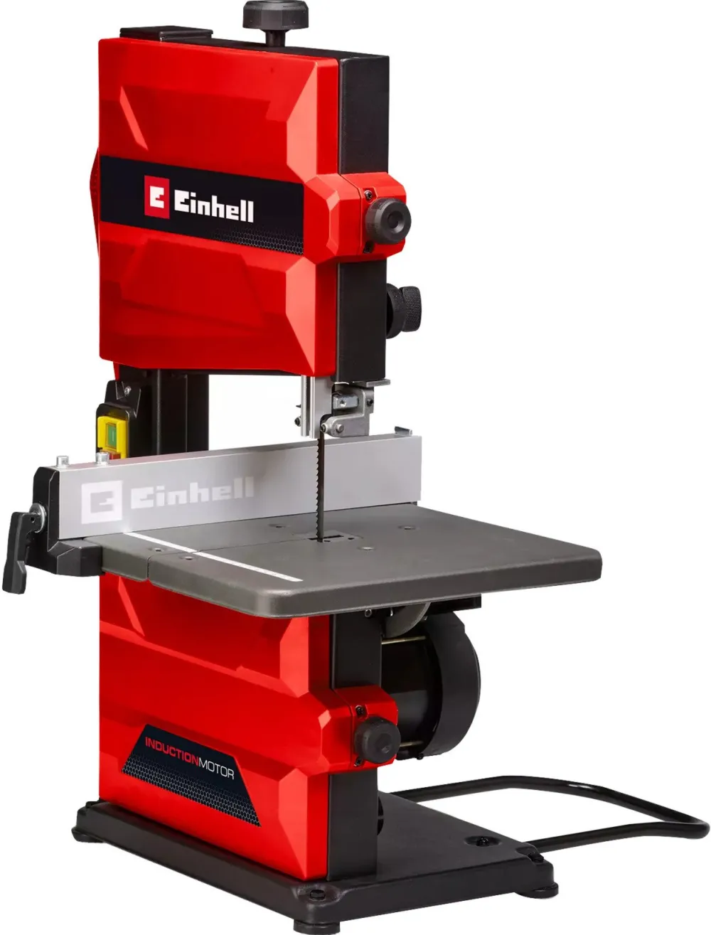 Fierastrau cu banda Einhell TC-SB 200 +, 300 W, 80 mm adancime taiere, opritor paralel, reglare pe inaltime, ghidaj robust al panzei de Fierastrau, masa inclinabila