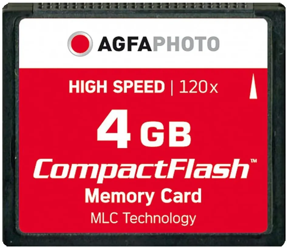 AgfaPhoto Compact Flash      4GB High Speed 120x MLC
