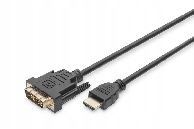 DIGITUS HDMI-Kabel A->DVI(18+1) St/St 3.0m schwarz FullHD