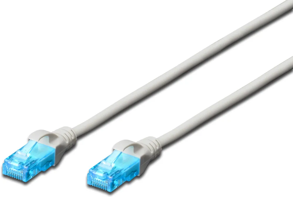 Patch cord U/UTP kat.5ePVC 10,0m grey