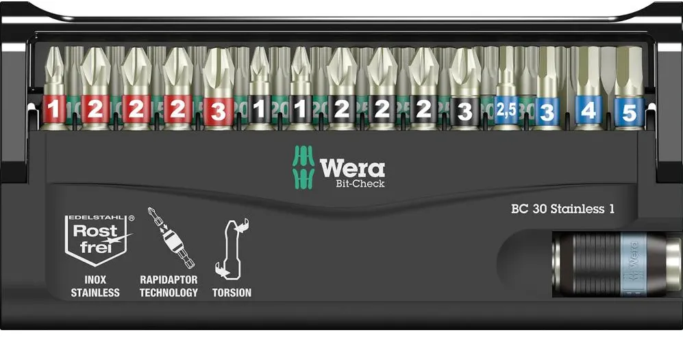 WERA Bit-Check 30 Stainless 1