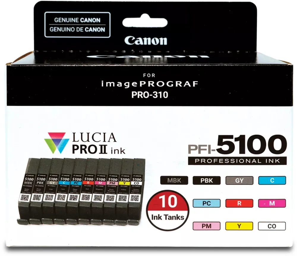 Canon PFI-5100 Multipack MBK/PBK/C/M/Y/PC/PM/R/GY/CO