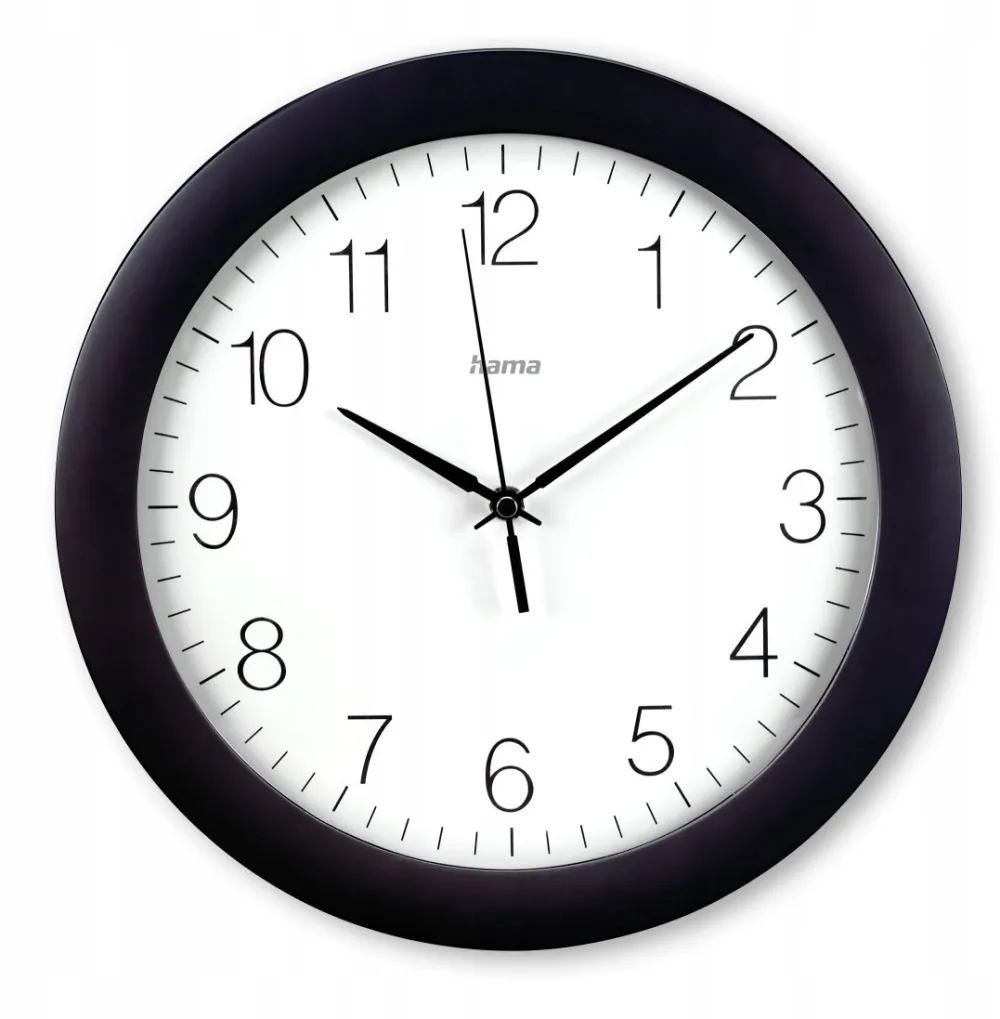 Tenerife DCF radio wall clock 30cm black