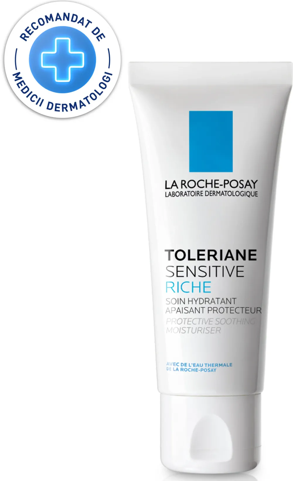 Crema hidratanta pentru tenul sensibil sau uscat La Roche-Posay Toleriane Sensitive Riche, 40ml