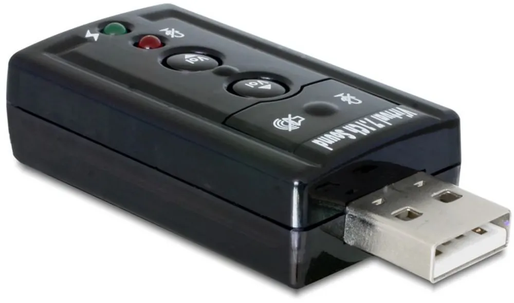 DELOCK Sound Adapter extern USB2.0 Virtual 7.1 24Bit 96kHz