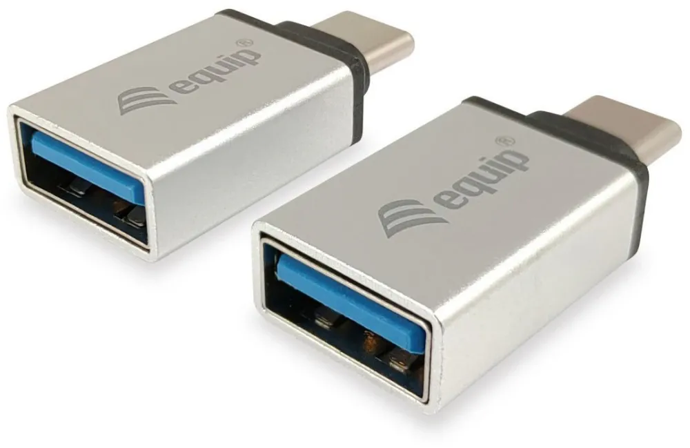Equip Adapter USB-C->USB-A3.0           St/Bu     2Stk  Alu.
