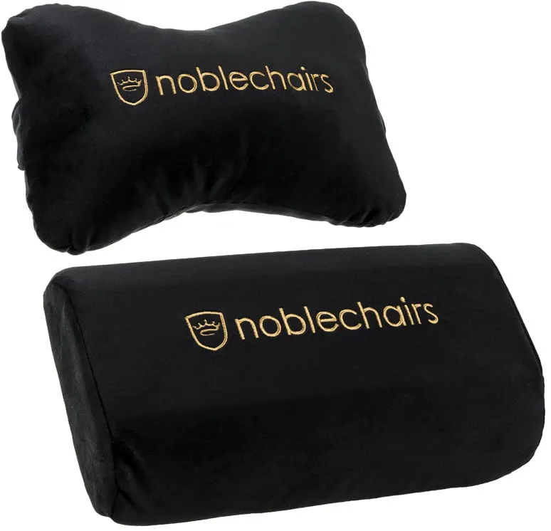 noblechairs Pillow Set for EPIC/ICON/HERO/LEGEND - black/gold