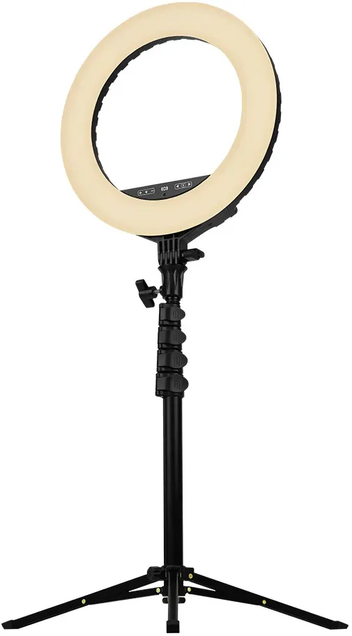 streamplify Lampa circulara Light 14 - Negru, SPIR-LZ14222.11