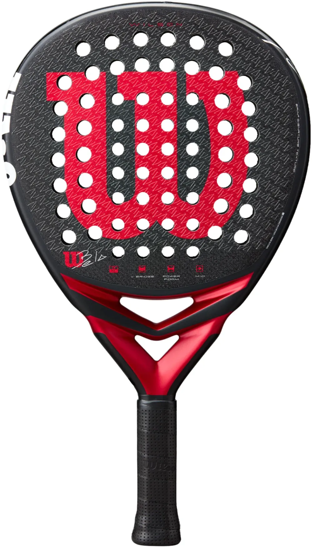 Racheta padel, Wilson, 45.5 cm, Negru/Rosu