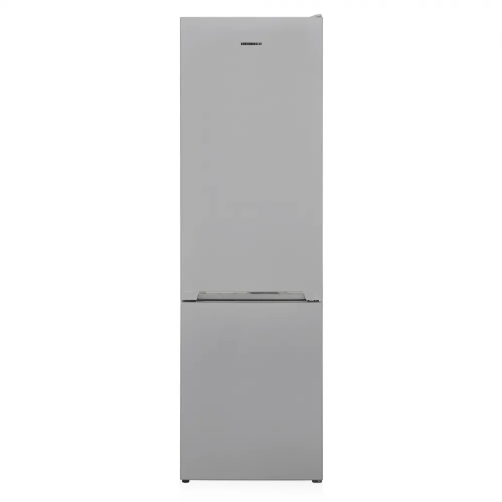 Combina frigorifica Heinner HC-V288SE++, 288 l, Clasa E, Less frost, Control mecanic cu termostat ajustabil, Lumina led, Dezghetare automata, H 180 cm, Argintiu