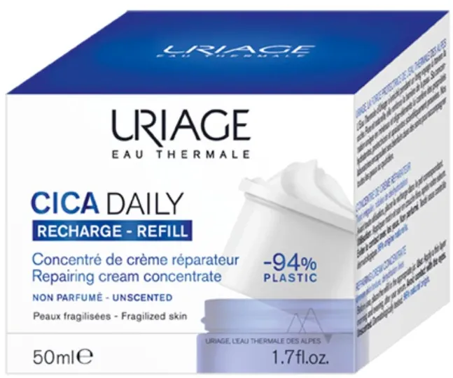 Rezerva crema concentrata reparatoare, Cica Daily, Uriage, 50 ml