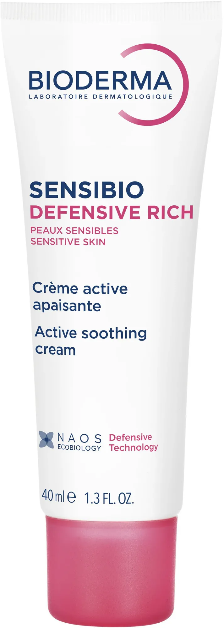 Crema de fata calmanta Bioderma Sensibio Defensive Rich, pentru ten sensibil, 40 ml