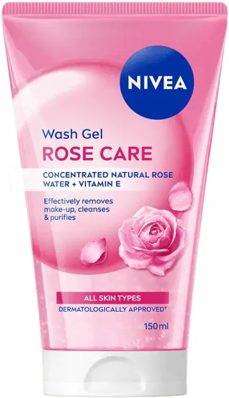 Gel de curatare NIVEA Rose Touch cu apa de trandafir, 150 ml