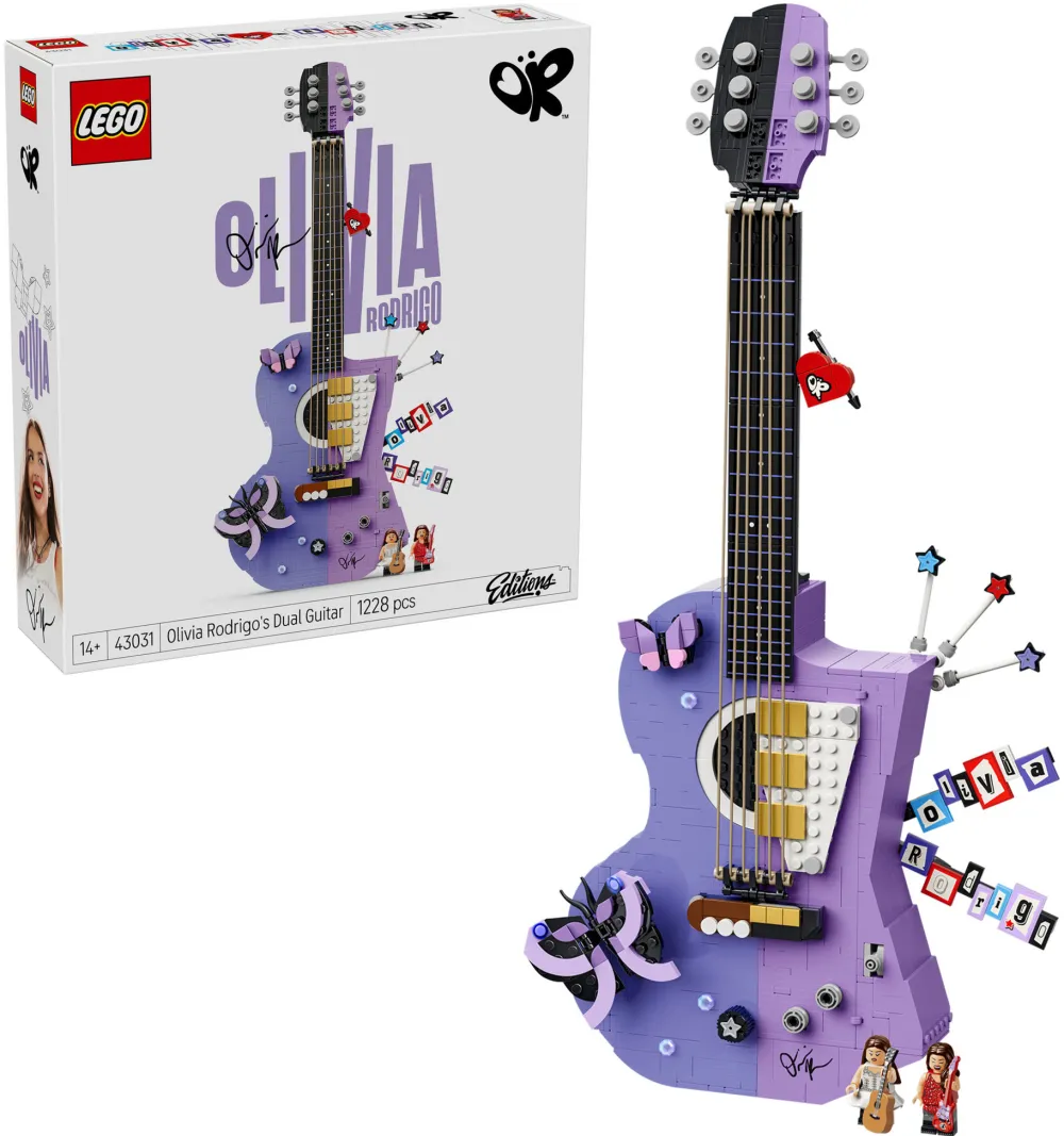 Set de constructie LEGO Editions Chitara bicolora a Oliviei Rodrigo 43031