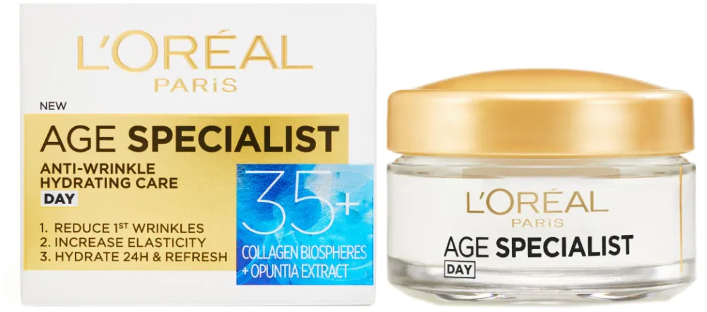 Crema antirid pentru fata L'Oréal Paris Age Specialist 35+ de zi, 50 ml