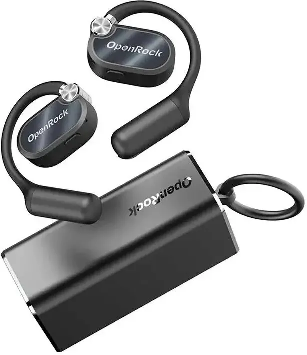 Casti OneOdio "OpenRock X", Open-Ear, utilizare smartphone, Bluetooth 5.3, rezistent la apa, multi-pairing, 4x mic, noise canceling,, negru, "OpenRock X Black"