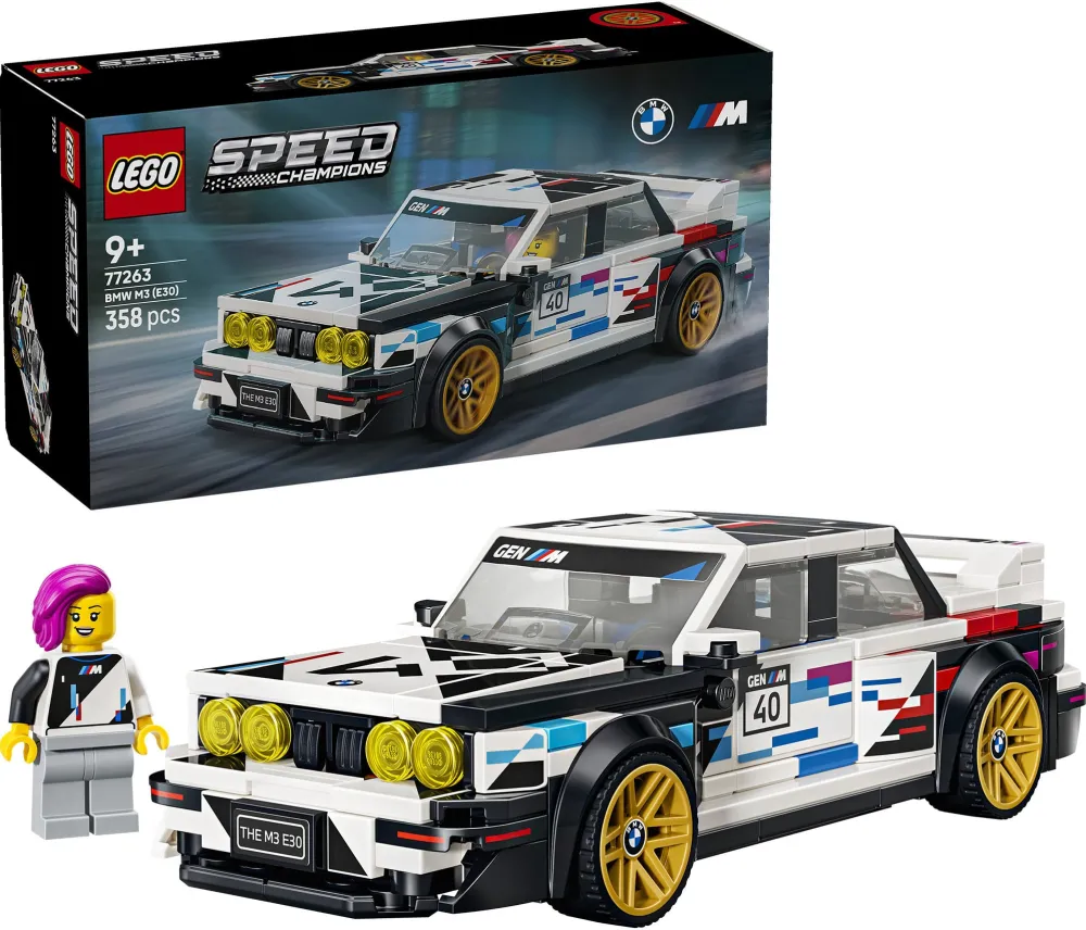 Set de constructie LEGO Speed Champions BMW M3 (E30) 77263, 358 piese