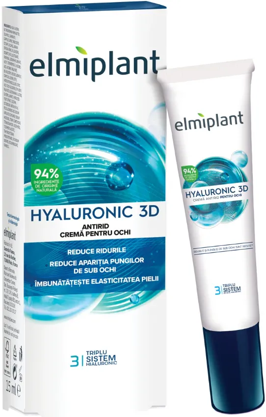 Crema anti-rid de ochi Elmiplant Hyaluronic, 15 ml