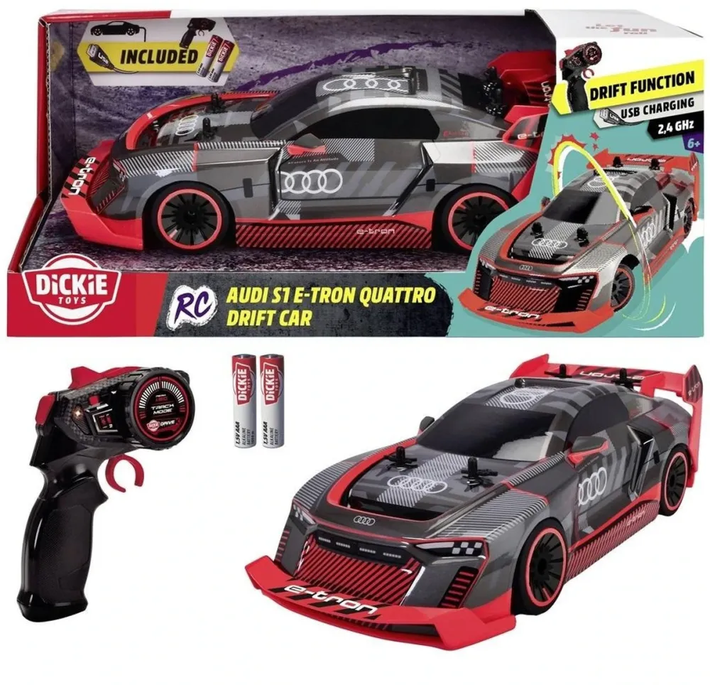 Masina Dickie RC Audi S1 E-Tron Quattro 2,4 GHz, 1:16 201106011