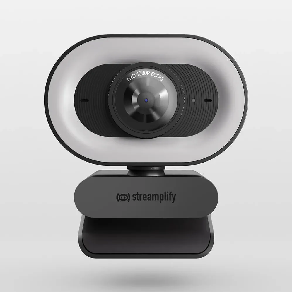 Camera Web streamplify CAM PLUS, Full HD, Microfon, FOV 80, Ring light, Negru, SPCW-CLFH221.11