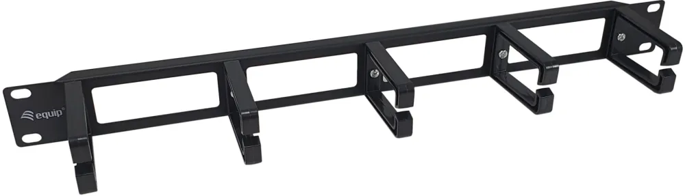 Equip 19" Kabelmanagement 5xPlastikringe Plastik 1U RAL9005