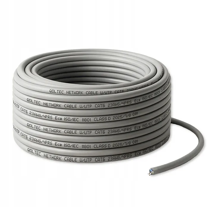UTP patchcord cable cat6 copper Cu LAN 25m grey
