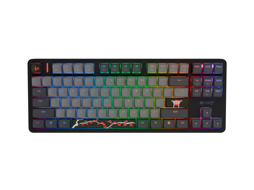 Tastatura Fury Kanabo K6 gri-negru