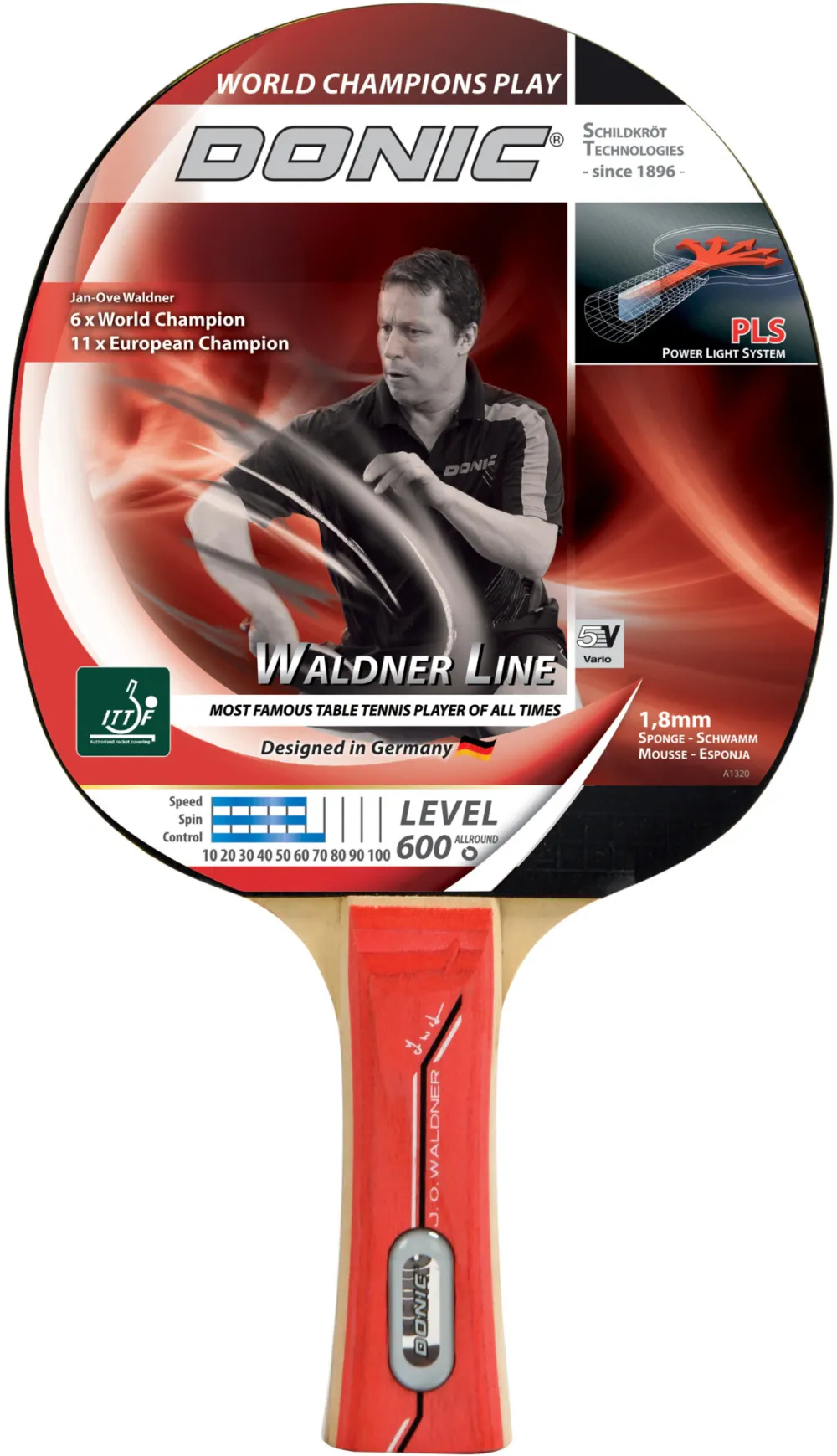 Paleta tenis de masa Donic-Schildkröt Waldner 600
