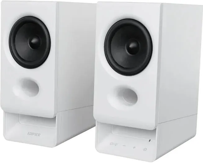 Boxe EDIFIER 2.0, RMS:   5W (2 x 2.5W), bluetooth v6.0, volum, mufa Casti, touch panel, AUX/USB-C, Edifier App, USB power, MDF, white, "R20BT-W"