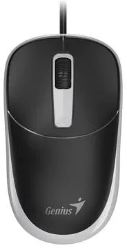 Mouse Genius "DX-123, PC sau NB, cu fir, USB-C, optic, butoane/scroll 3/1, gri