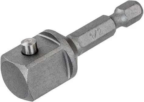 Adaptor de impact pentru masini de insurubat DeWALT DT7512, de la HEX 1/4" la patrat 1/2" 52mm, cuplu ridicat 72.5 Nm, precizie si performanta profesionale