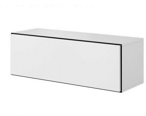 Cama full storage cabinet ROCO RO1 112/37/39 white/black/white