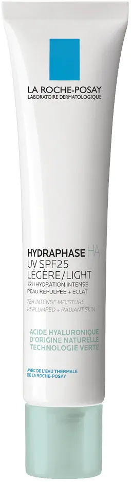 Crema de fata hidratanta pentru 72h La Roche-Posay Hydraphase HA UV Lejere , SPF 25 , pentru ten normal- mixt, 40 ml