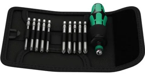 WERA Kraftform Kompakt 41 Pouch with 89 mm-long bits
