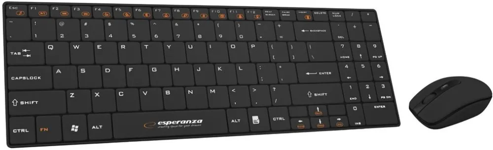 KEYBOARD + MOUSE WIRELESS 2,4GHz EK122K