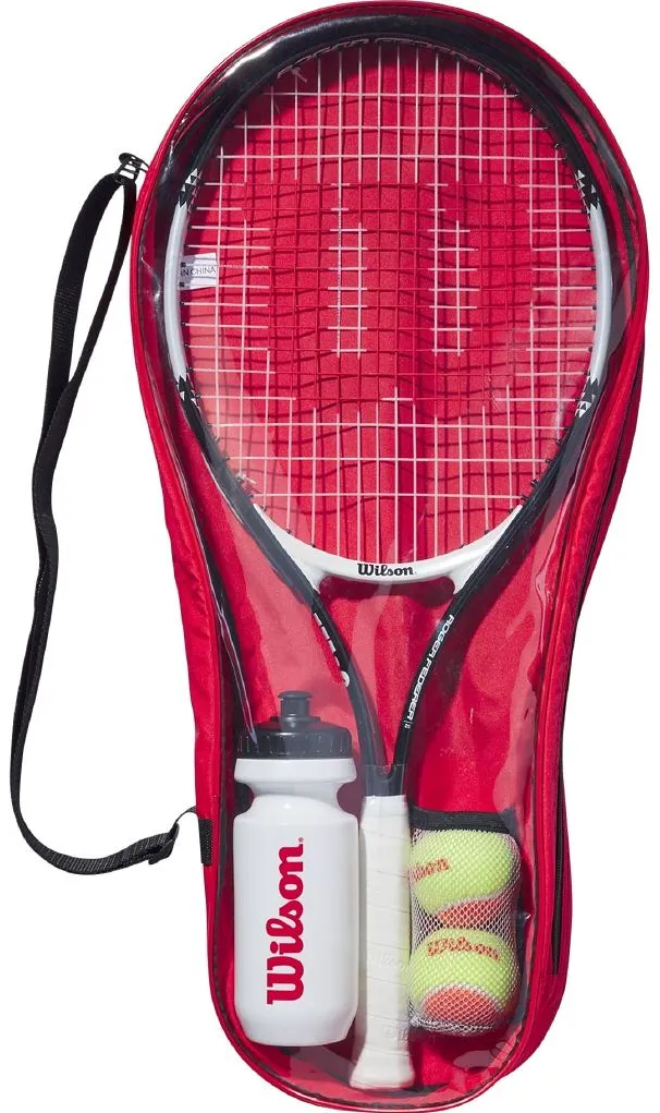 Set racheta tenis juniori, Wilson, 19 inch, Portocaliu/Alb, US Open
