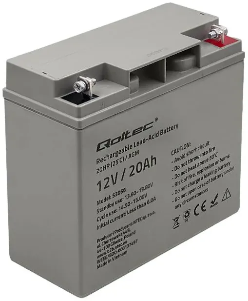 AGM battery 12V 20Ah, max. 300A