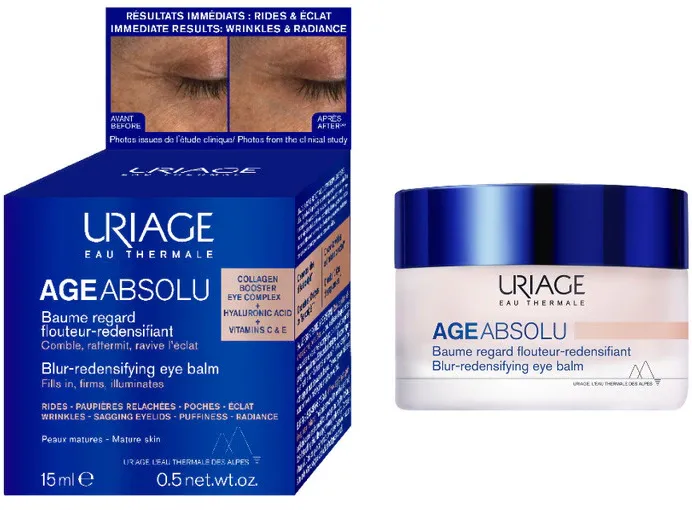 Balsam redensifiant pentru conturul ochilor AGE ABSOLU Uriage, 15 ml