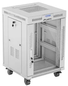 LANBERG 19" 15U 600x600 freist. LCD Glastür V2 (FlatPack) gr (Speditionsversand)