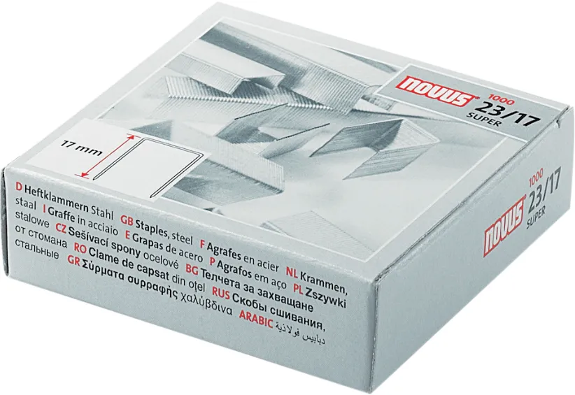 Capse Novus 23/17 SUPER, 17 mm, 1000 bucati/cutie
