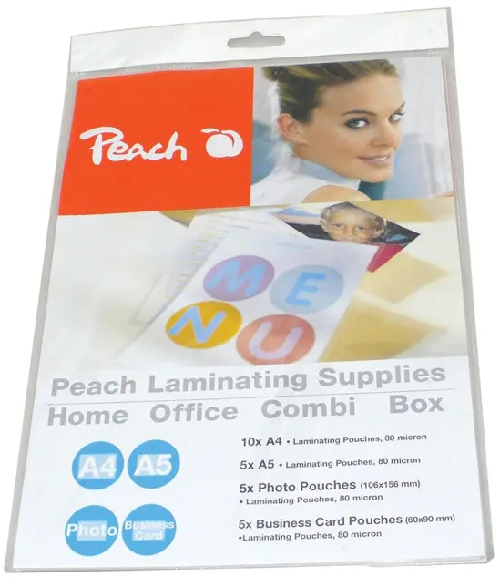 Peach Laminierfolien 25er Starterset, 80 mic versch. gr.
