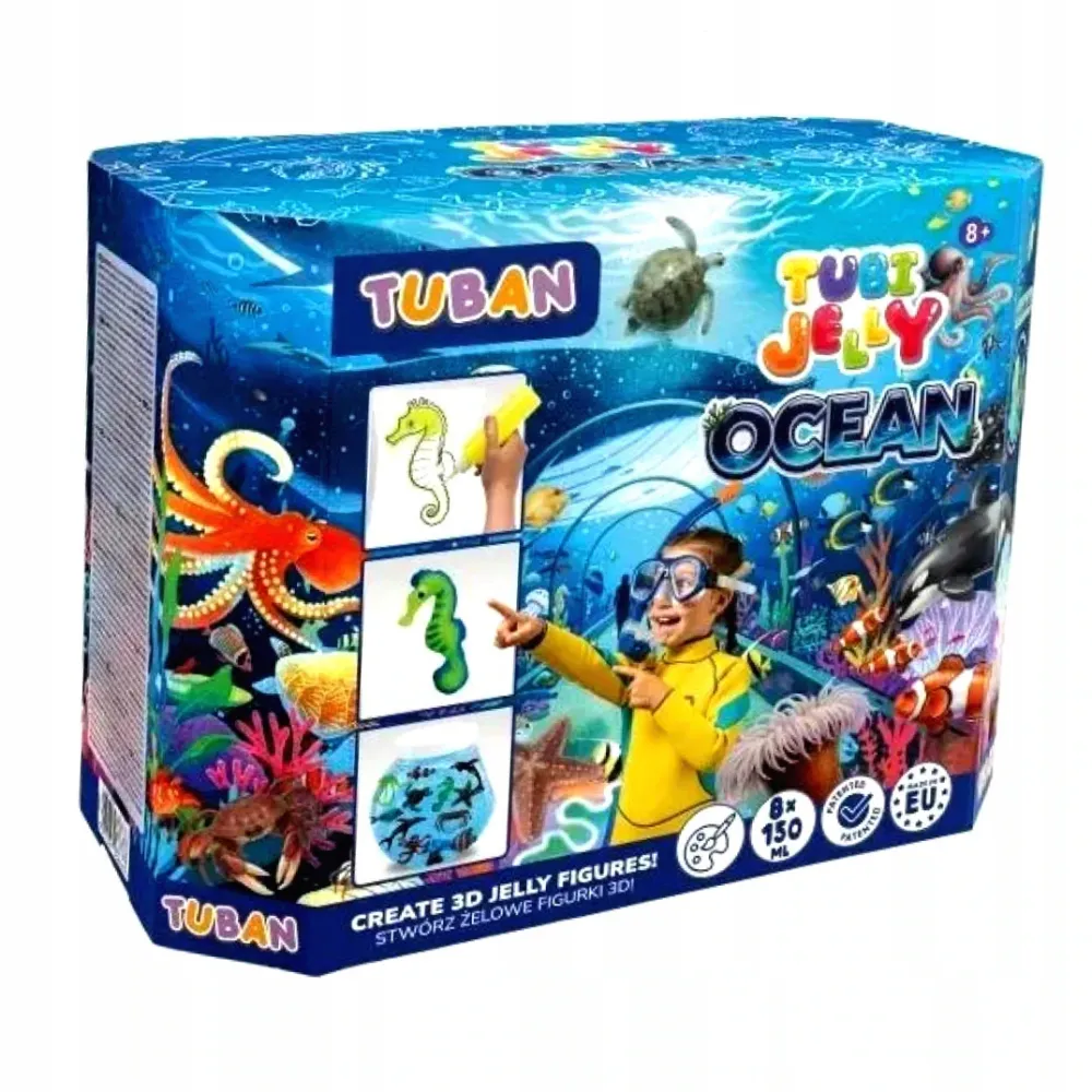 Jucarie creativa TUBAN Tubi Jelly Ocean set - large aquarium 8 colors