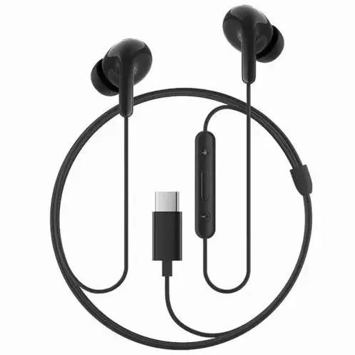 Casti In-Ear Xiaomi Casca cu fir stereo Type-C Earphones, tip "In-Ear", cu mufa USB-Type C, cablu 1.25 m, microfon, Control pe fir, Negru