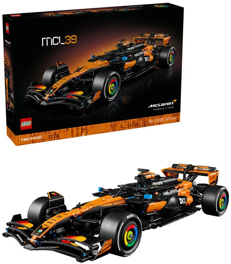 Set de constructie pentru adulti LEGO Technic - Masina F1 McLaren MCL39 Cadou 42228, 1675 piese