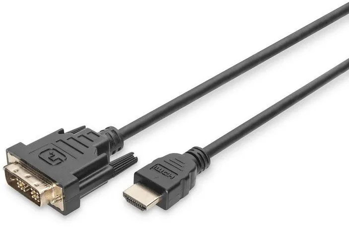 DIGITUS HDMI-Adapterkabel HDMI->DVI Full-HD 2m schwarz