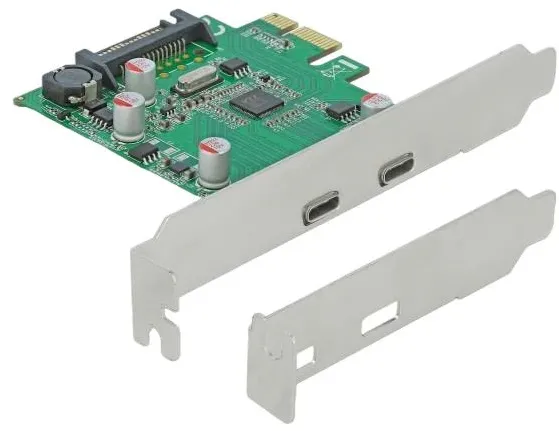 DELOCK PCI Expr x1 Karte > 2x ext SuperSpeed USB 3.2G1 C Bu
