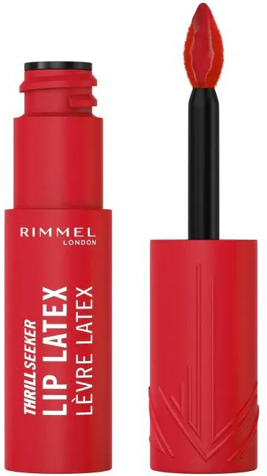Ruj lichid Rimmel Thrill Seeker Lip LatexRed 400, 6 ml