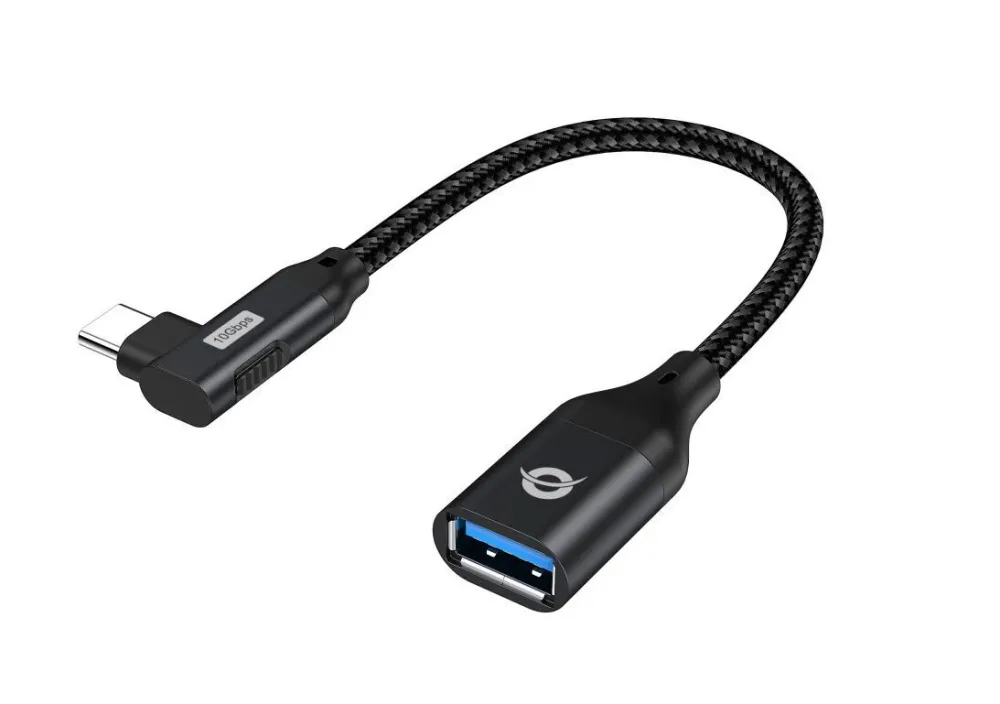 CONCEPTRONIC Adapter USB-C3.2 90°->USB-A3.0   10Gbs 0.15m sw
