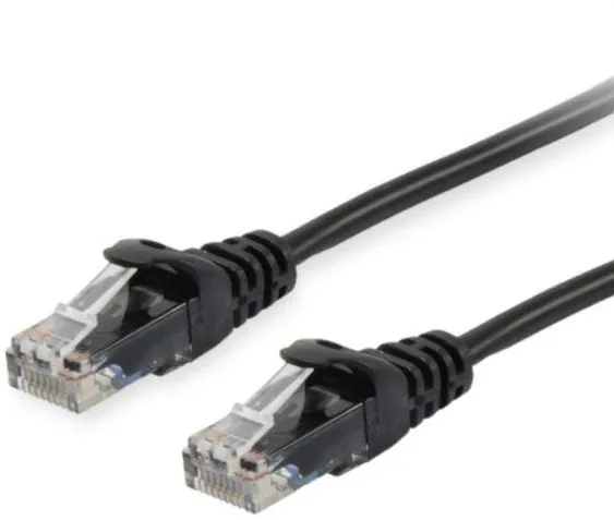 Cablu patch EQUIP Cat6 U/UTP 2xRJ45 3 m negru PVC